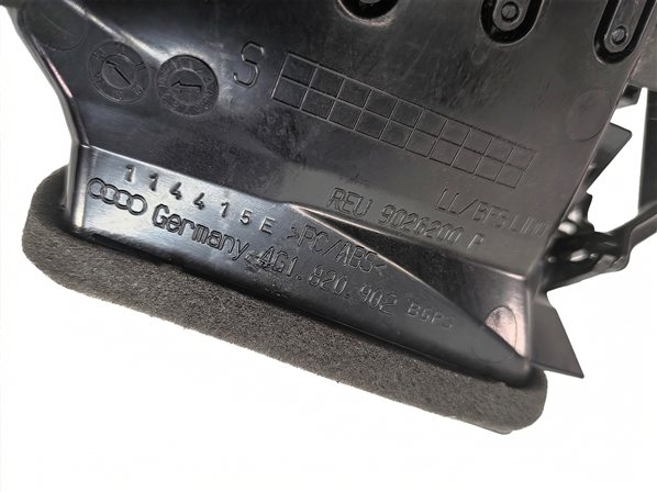Thumbnail 6: 2016 AUDI A6 (C7 4G) FRONT RIGHT PASSENGER DASH HEAT AIR AC VENT (Black)
