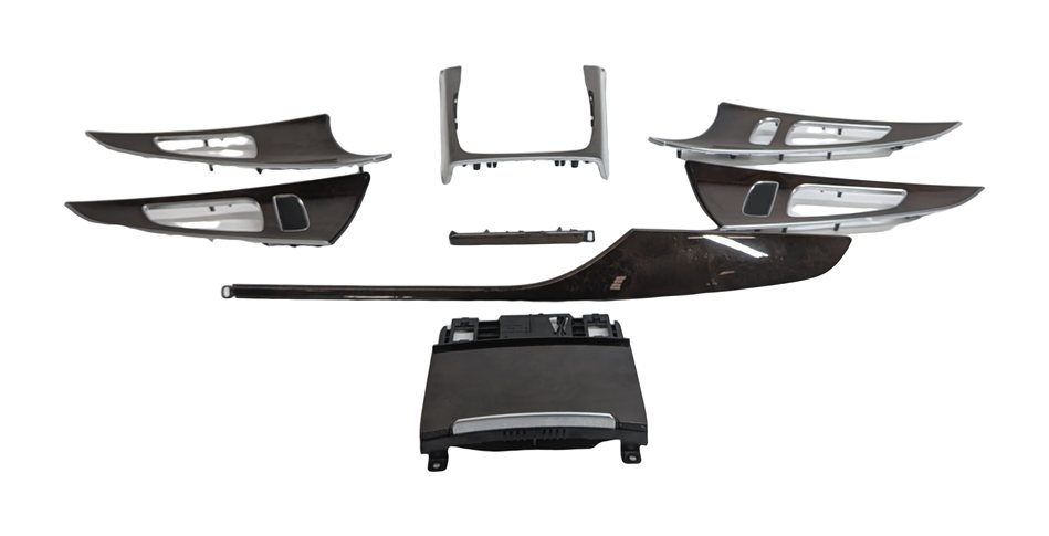 Thumbnail 1: 2016 AUDI A6 (C7 4G) INTERIOR DOOR DASH CENTER CONSOLE TRIM INLAY SET/8 (Walnut)