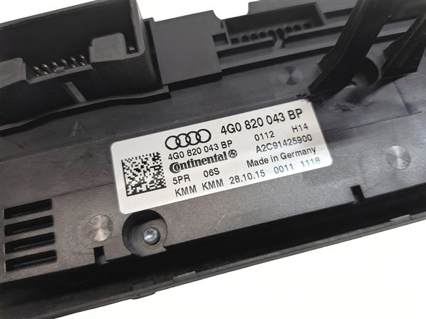 Thumbnail 6: 2016 AUDI A6 (C7 4G) DASH AC HEAT CLIMATE SEAT CONTROL PANEL w/AUTO TEMP CTRL
