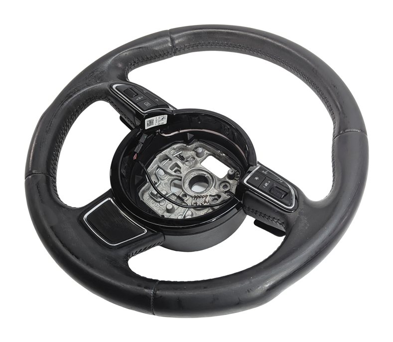 Thumbnail 1: 12-18 A6 A7 S6 S7 RS7 3 SPOKE TIPTRONIC STEERING WHEEL & PADDLE SHIFTERS (Black)