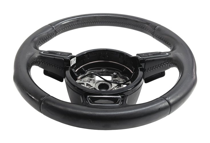Thumbnail 3: 12-18 A6 A7 S6 S7 RS7 3 SPOKE TIPTRONIC STEERING WHEEL & PADDLE SHIFTERS (Black)