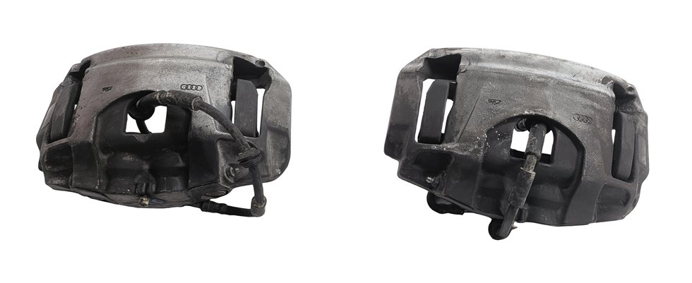 Thumbnail 5: 2011-2018 AUDI A8 (D4 4H) FRONT LEFT & RIGHT BRAKE CALIPER SET 2 (14.96" ROTOR)