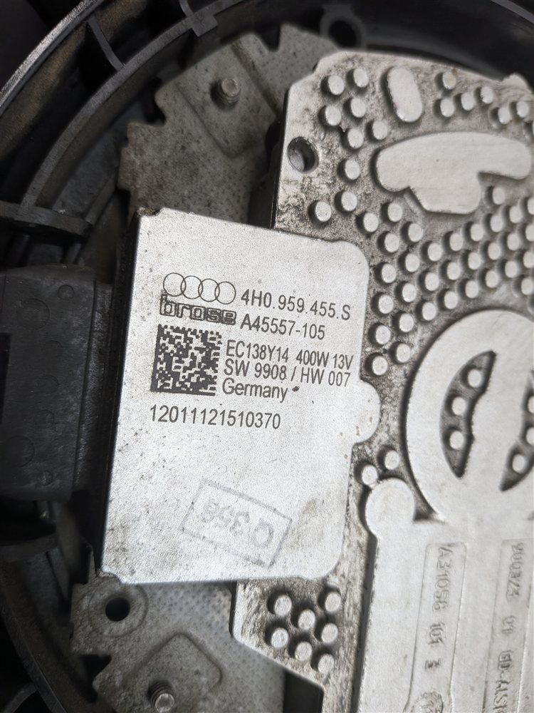 Thumbnail 8: 2011-2014 AUDI A8 (D4 4H) 4.2L / 6.3L ENGINE - RADIATOR COOLING FAN & SHROUD