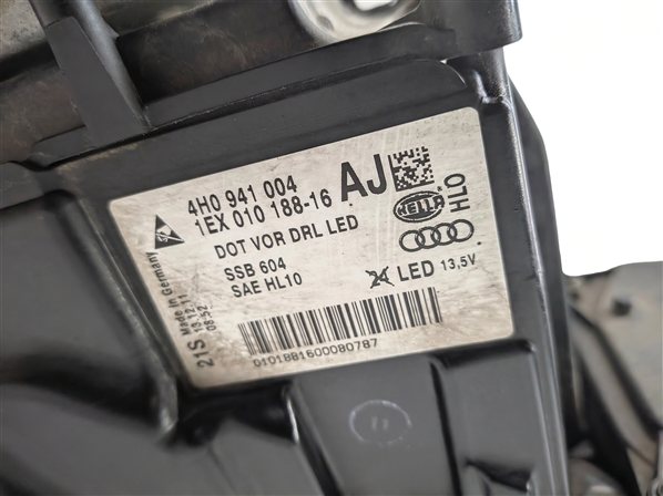 Thumbnail 7: 2011-2014 AUDI A8 (D4 4H) RIGHT PASSENGER DRL LED HEADLIGHT LIGHT LAMP (OPT 8EY)