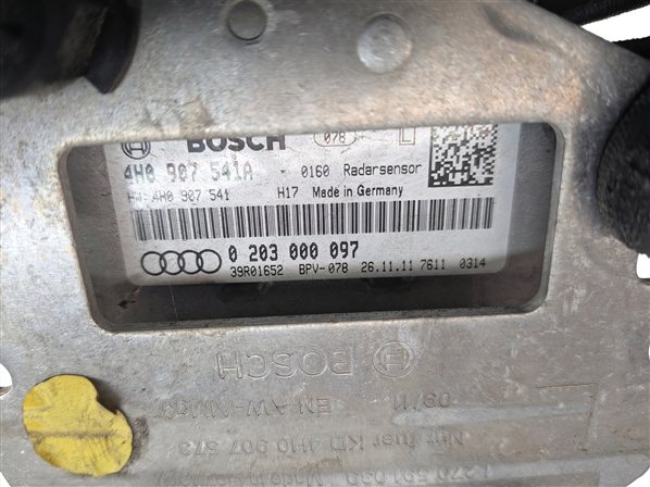 Thumbnail 9: 2011-2014 AUDI A8 S8 (D4 4H) LEFT ADAPTIVE CRUISE CONTROL DISTANCE RADAR SENSOR