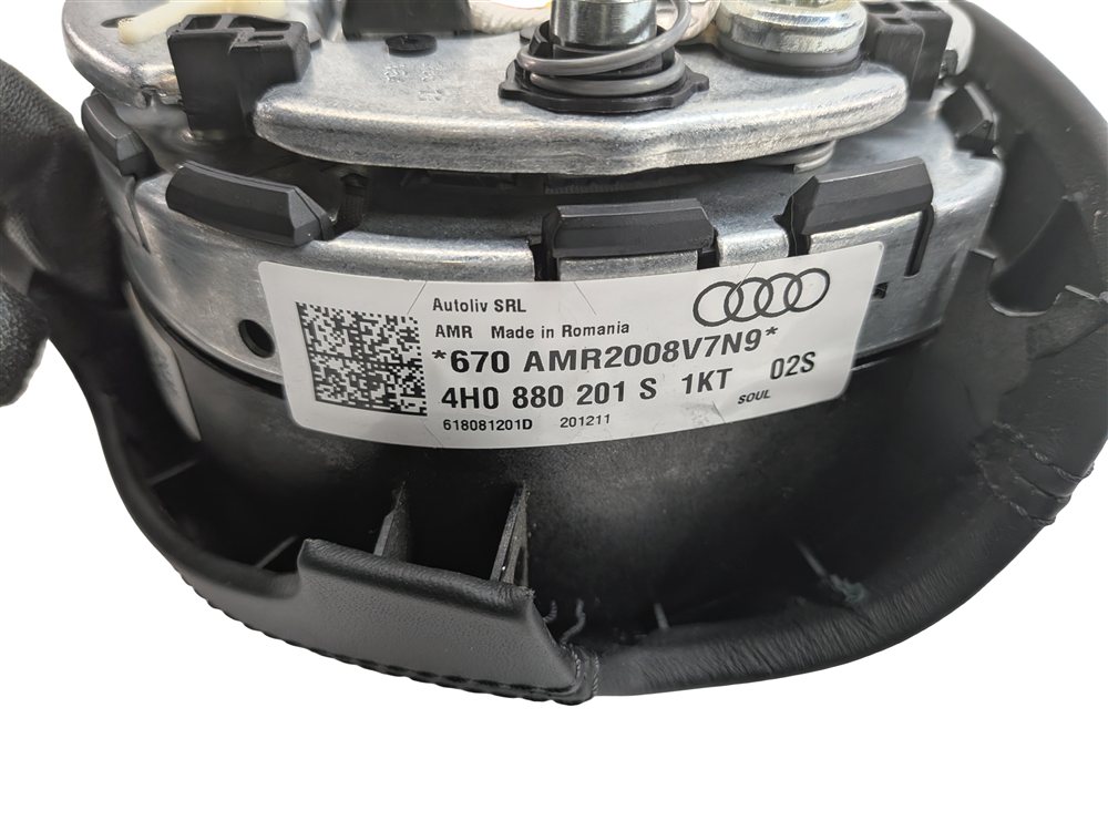 Thumbnail 7: 2011-2012 AUDI A8 (D4 4H) LEFT DRIVER STEERING WHEEL SRS AIRBAG (Black)