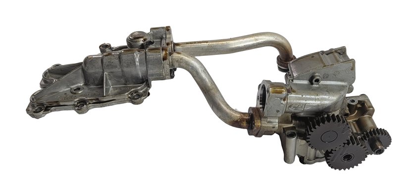 Thumbnail 2: 2012 AUDI A8 (D4 4H) 4.2L (CDRA) ENGINE OIL FLUID PUMP w/PIPE ASSEMBLY