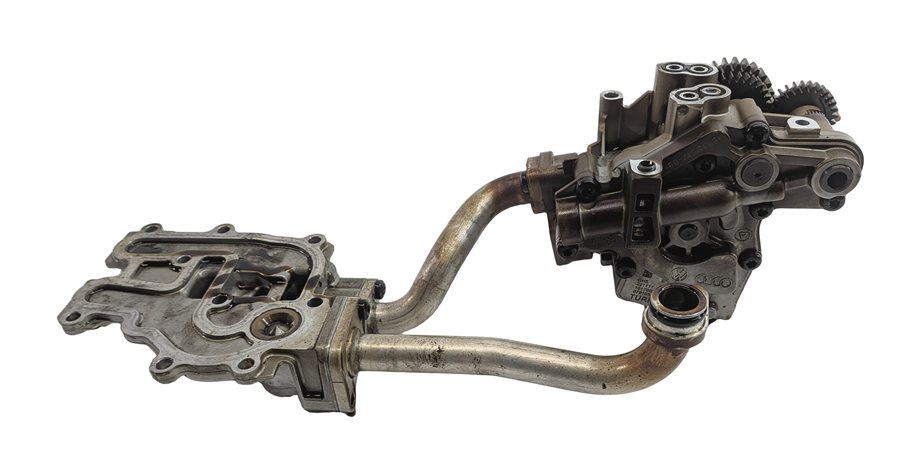 Thumbnail 5: 2012 AUDI A8 (D4 4H) 4.2L (CDRA) ENGINE OIL FLUID PUMP w/PIPE ASSEMBLY