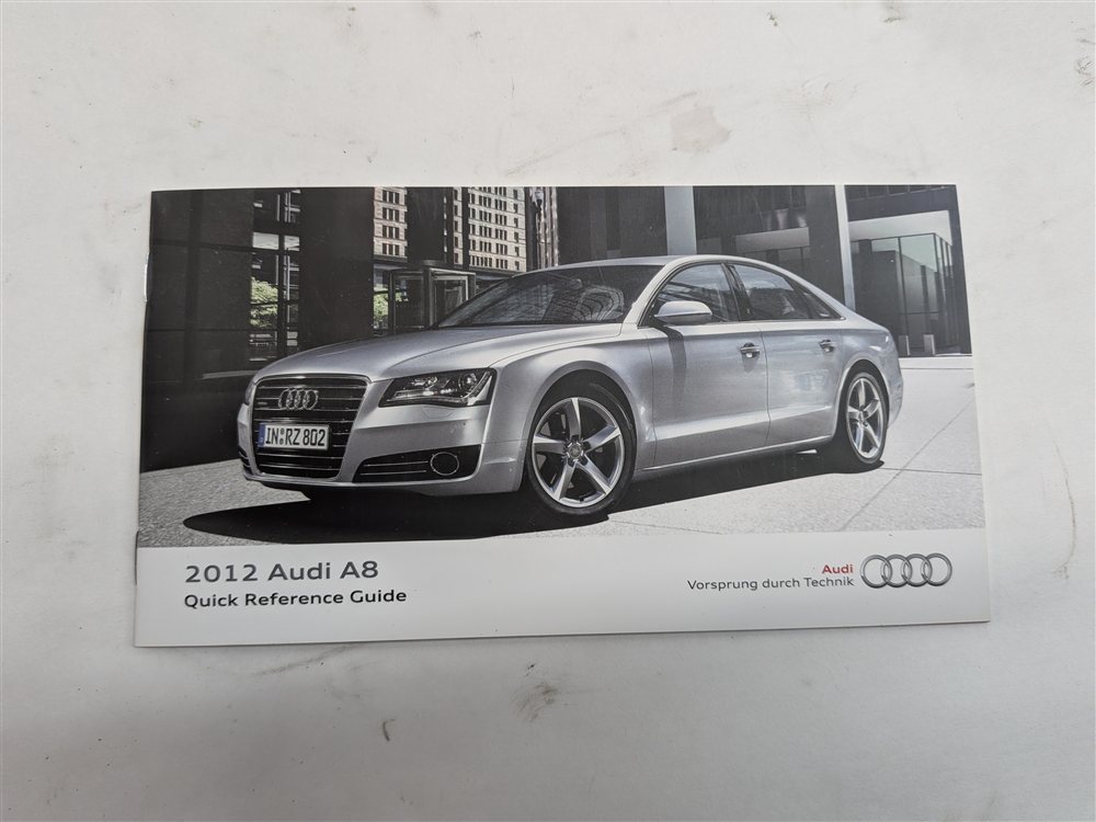 Thumbnail 2: 2012 AUDI A8 (D4 4H) 4.2L OWNER'S MANUAL BOOKLET w/LEATHER CASE SET
