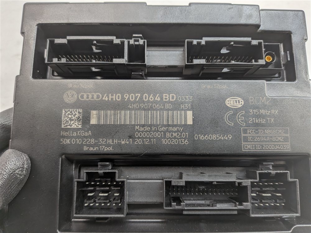 Thumbnail 13: 2011-2012 AUDI A8 (D4 4H) 4.2L (CDRA) ECM BCM CLUSTER KESSY GATEWAY KEY SET