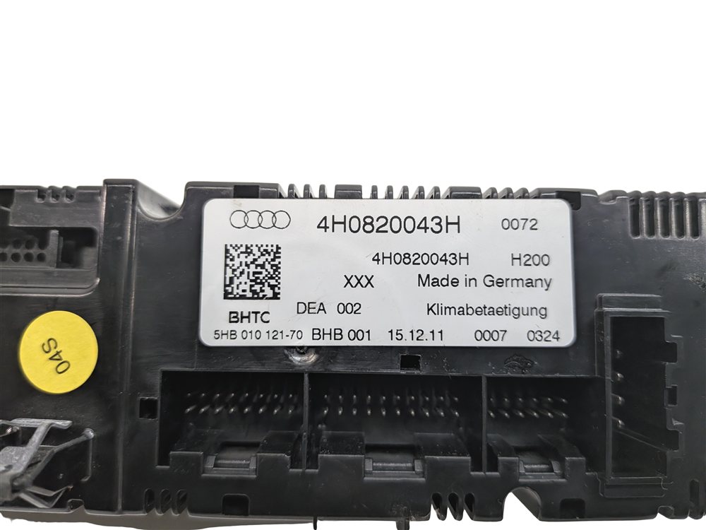 Thumbnail 5: 2011-2014 AUDI A8 S8 (D4 4H) FRONT HEATER A/C TEMPERATURE CONTROL (w/ SEAT VENT)