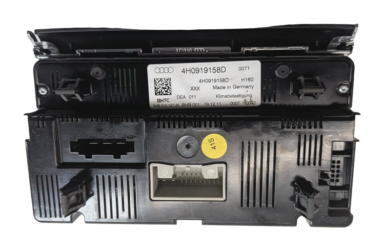Thumbnail 4: 11-14 AUDI A8 S8 (D4 4H) REAR HEAT AIR AC HVAC CLIMATE CONTROL PANEL