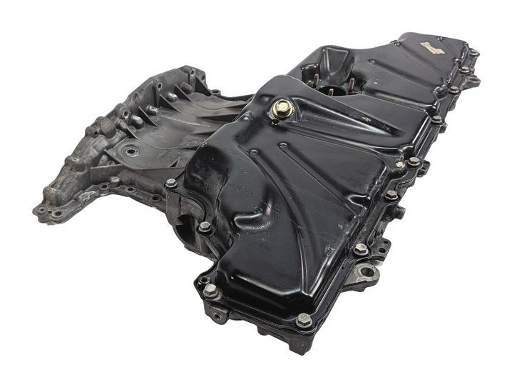 2011-2013 AUDI A8 (D4 4H) 4.2L V8 UPPER & LOWER ENGINE MOTOR OIL PAN CRADLE