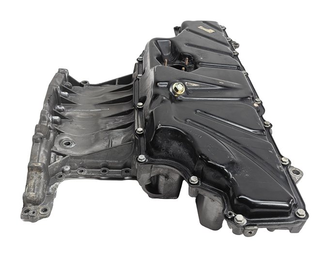Thumbnail 3: 2011-2013 AUDI A8 (D4 4H) 4.2L V8 UPPER & LOWER ENGINE MOTOR OIL PAN CRADLE