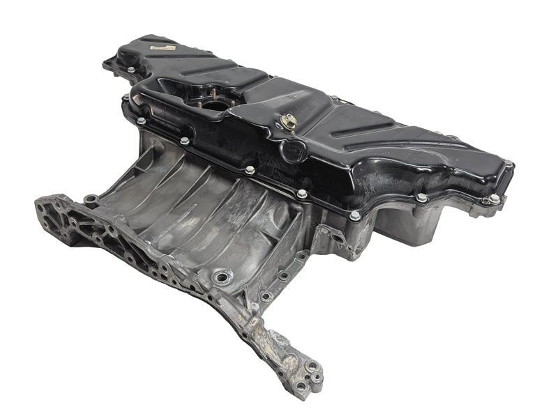 Thumbnail 4: 2011-2013 AUDI A8 (D4 4H) 4.2L V8 UPPER & LOWER ENGINE MOTOR OIL PAN CRADLE