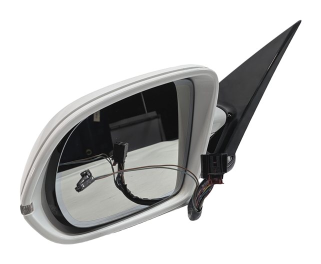 2011-2014 AUDI A8 S8 D4 4H LEFT MIRROR w/HEAT PFOLD AUTODIM BLIND SPOT (White)
