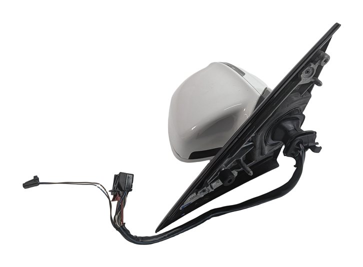 Thumbnail 3: 2011-2014 AUDI A8 S8 D4 4H LEFT MIRROR w/HEAT PFOLD AUTODIM BLIND SPOT (White)
