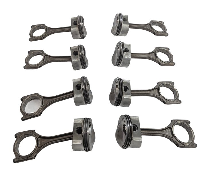 Thumbnail 2: 07-12 AUDI A6 A8 Q7 S5 VW TOUAREG C6 4L D3 8T 4.2L PISTON & CONNECTING ROD SET/8