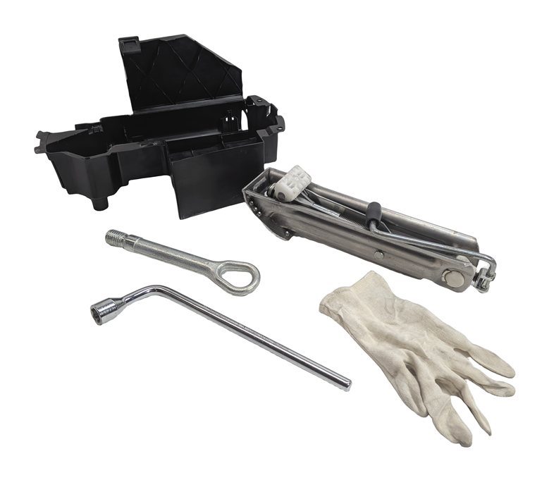 Thumbnail 2: 03-20 MERCEDES C E CLK CLS SLK (A207 C207 C209 R172) SPARE TIRE JACK TOOL SET