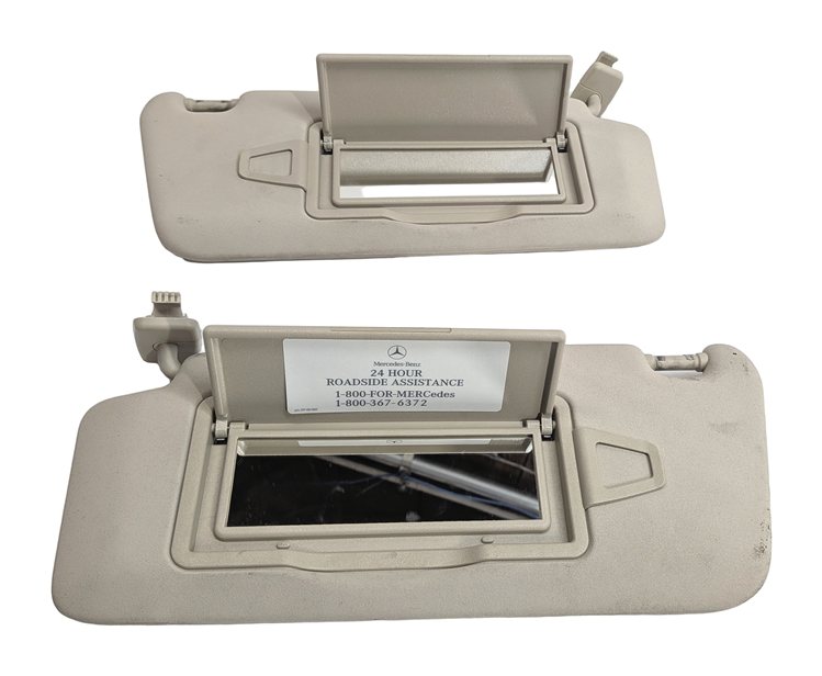 Thumbnail 2: 10-17 MERCEDES C250 C350 E350 E400 E550 (C204 C207) FRONT SUNVISOR SET-2 (Beige)