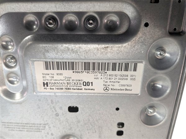 Thumbnail 6: 2012-2015 MERCEDES C E G GLK CLASS (W204 W212 X204 X463) BECKER AUDIO AMPLIFIER