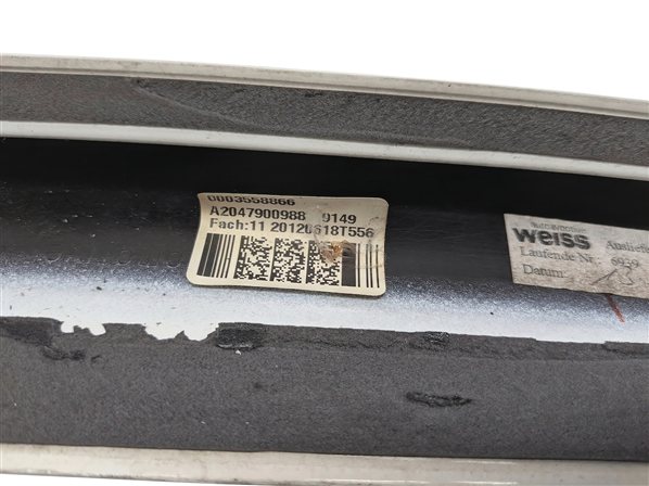 Thumbnail 5: 12-15 MERCEDES C CLASS W204 REAR TRUNK HATCH LID SPOILER TRIM (White)