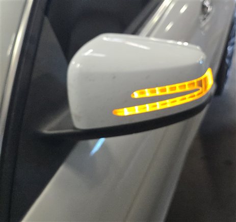 Thumbnail 2: 12-15 MERCEDES C CLASS W204 LEFT HEATED MEMORY AUTODIM BLIND DOOR MIRROR (White)
