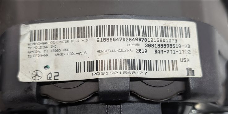 Thumbnail 6: 13-15 MERCEDES C250 C300 C350 C63 (W204) STEERING WHEEL AIRBAG AIR BAG (BROWN)