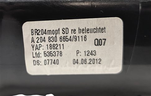 Thumbnail 6: 2013 MERCEDES C350 (W204) FRONT RIGHT PASSENGER DASH HEAT AIR AC VENT (Black)