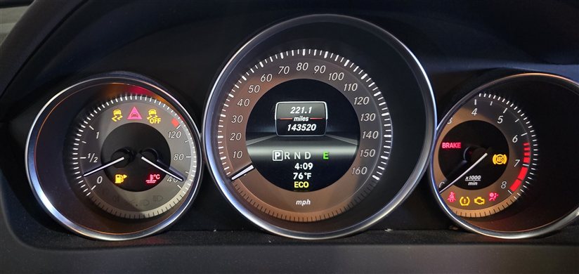 Thumbnail 2: 13 MERDCEDES C250 C350 (C204) COUPE SPEEDOMETER INSTRUMENT GAUGE CLUSTER (143k)