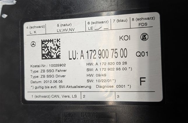 Thumbnail 7: 2013 MERCEDES C350 (W204) FRONT LEFT DRIVER SEAT CONTROL MODULE w/ MEMORY