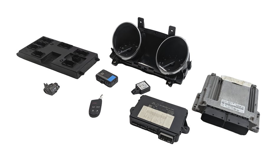 17-18 ROVER SPORT (L494) 3.0L SUPER (AJ126) ECM BCM KVM CLUSTER IMMOBILIZER KEY