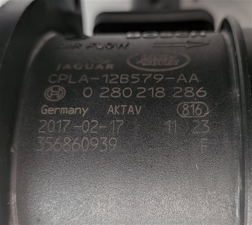 Thumbnail 9: 2013-2019 JAGUAR LAND ROVER F-TYPE XF LR4 ROVER SPORT MASS AIR FLOW SENSOR