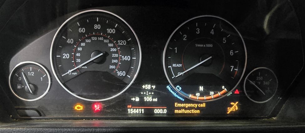 Thumbnail 2: 12-20 BMW 3 4 SERIES (F30 F32) SPORT SPEEDOMETER INSTRUMENT GAUGE CLUSTER (154k)