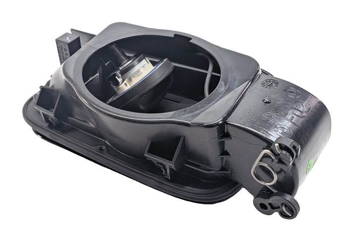 Thumbnail 5: 09-15 BMW 740Li 750Li 760Li B7 LWB F02 FUEL DOOR COVER w/HOUSING CAP (Gray)