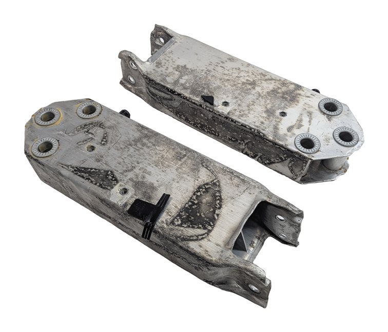 13-15 BMW 7 SERIES (F01) FRONT LEFT RIGHT BUMPER REINFORCEMENT BAR BRACKET SET 2