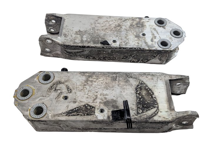 Thumbnail 2: 13-15 BMW 7 SERIES (F01) FRONT LEFT RIGHT BUMPER REINFORCEMENT BAR BRACKET SET 2