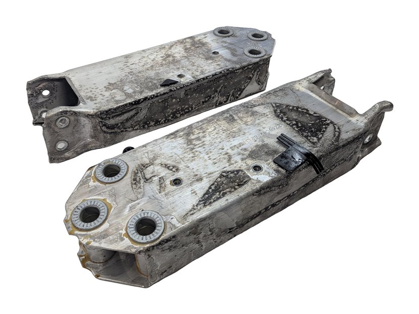 Thumbnail 3: 13-15 BMW 7 SERIES (F01) FRONT LEFT RIGHT BUMPER REINFORCEMENT BAR BRACKET SET 2
