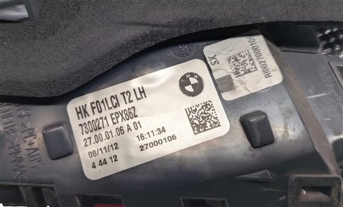 Thumbnail 7: 13-15 BMW 740i 750i 760i ACTIVEHYBRID-7 B7 (F01 F02 F04) LEFT INNER TAILLIGHT