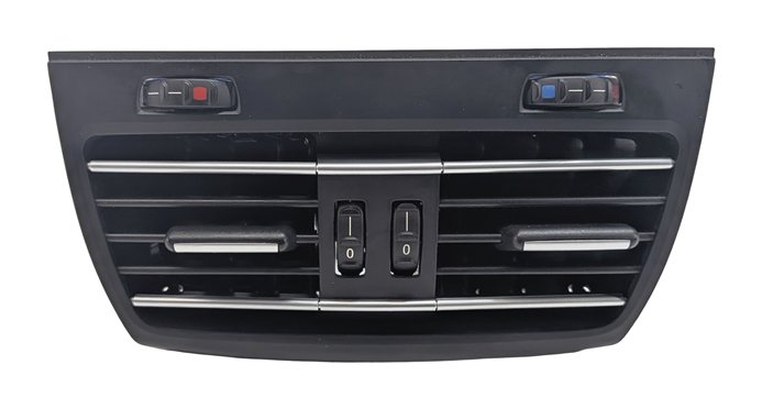 Thumbnail 2: 2013 BMW 750LI (F01) REAR CENTER CONSOLE HEAT AIR AC HVAC VENT (Black)