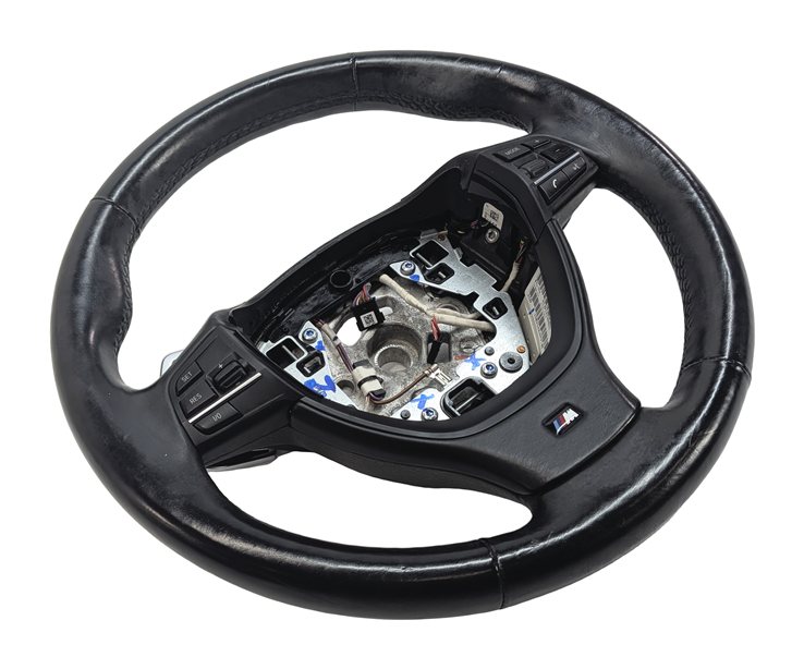 11-13 BMW 5 6 7 F10 F06 F01 3 SPOKE w/ LANE DEPART HEATED STEERING WHEEL (Black)