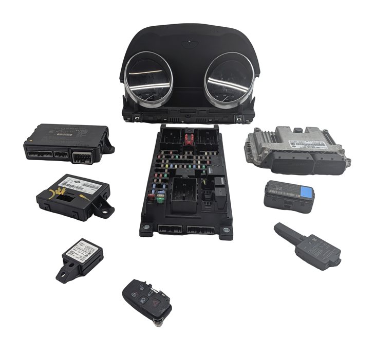 Thumbnail 3: 2014-2015 RANGE ROVER EVOQUE (L538) 2.0L TURBO ENGINE IMMOBILIZER MODULE KEY SET