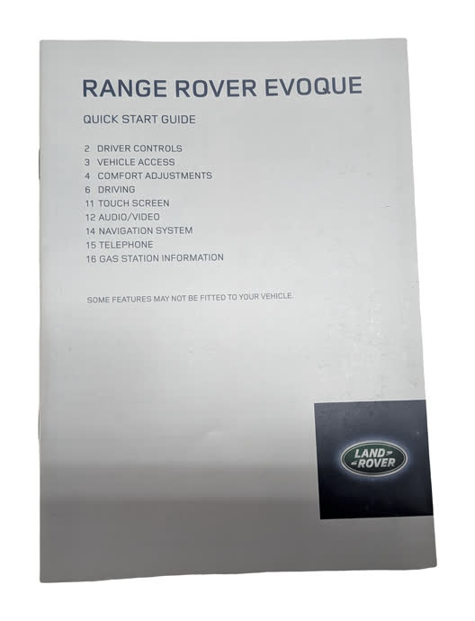 Thumbnail 2: 2015 RANGE ROVER EVOQUE (L538) 2.0L OWNER'S MANUAL BOOKLET SET/5 w/CASE