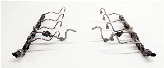 Thumbnail 4: 2012 BMW 750LI (F01) 4.4L (N63) ENGINE HIGH PRESSURE FUEL RAIL SET/2