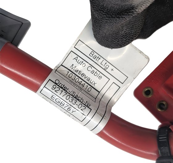 Thumbnail 5: 2012 BMW 750LI F01 4.4L POSITIVE BATTERY CABLE w/PYROTECHNIC DISCONNECT TERMINAL