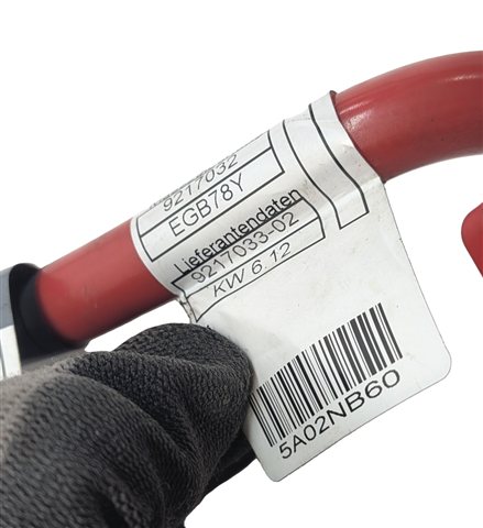 Thumbnail 6: 2012 BMW 750LI F01 4.4L POSITIVE BATTERY CABLE w/PYROTECHNIC DISCONNECT TERMINAL