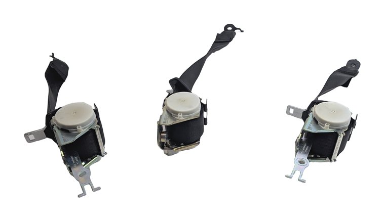 Thumbnail 3: 2012 BMW 750LI (F01) REAR SEAT SEATBELT RETRACTOR SET/3 (Black)