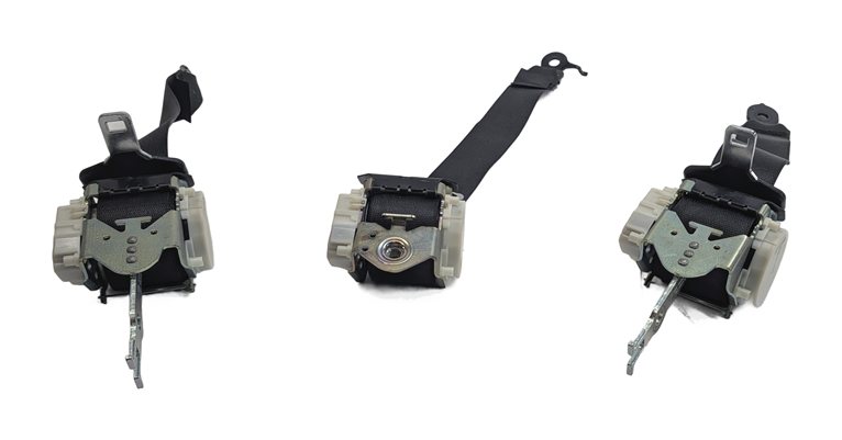 Thumbnail 4: 2012 BMW 750LI (F01) REAR SEAT SEATBELT RETRACTOR SET/3 (Black)