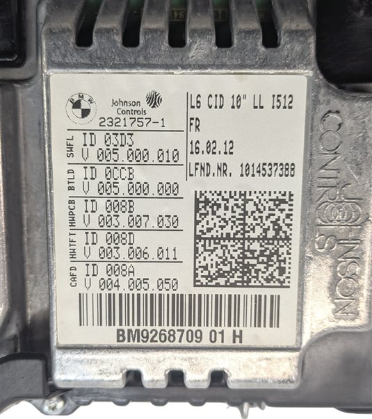 Thumbnail 8: 2009-2012 BMW 740i 750i 760i (F01) GPS NAVIGATION INFO DISPLAY SCREEN (10.25")