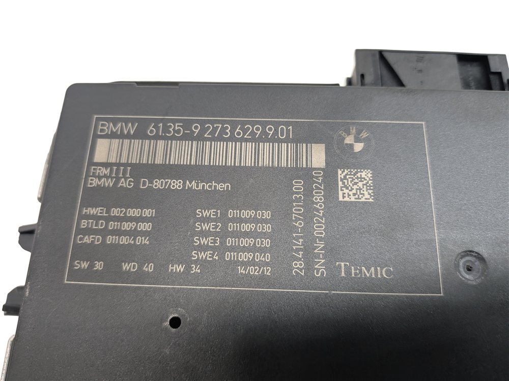 Thumbnail 6: 10-17 BMW 5 6 7 M5 X3 X4 (F06 F10 F12 F25 F26) FRM III BODY LIGHT CONTROL MODULE